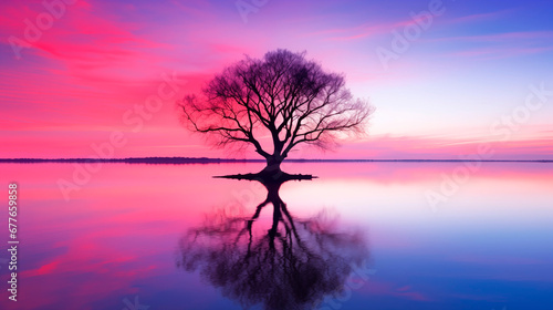 Relaxing nature tree wallpaper © Natalia