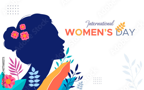 International women's day celebration vector design. featuring illustrations of women and flowers.
women's day, gender equality.