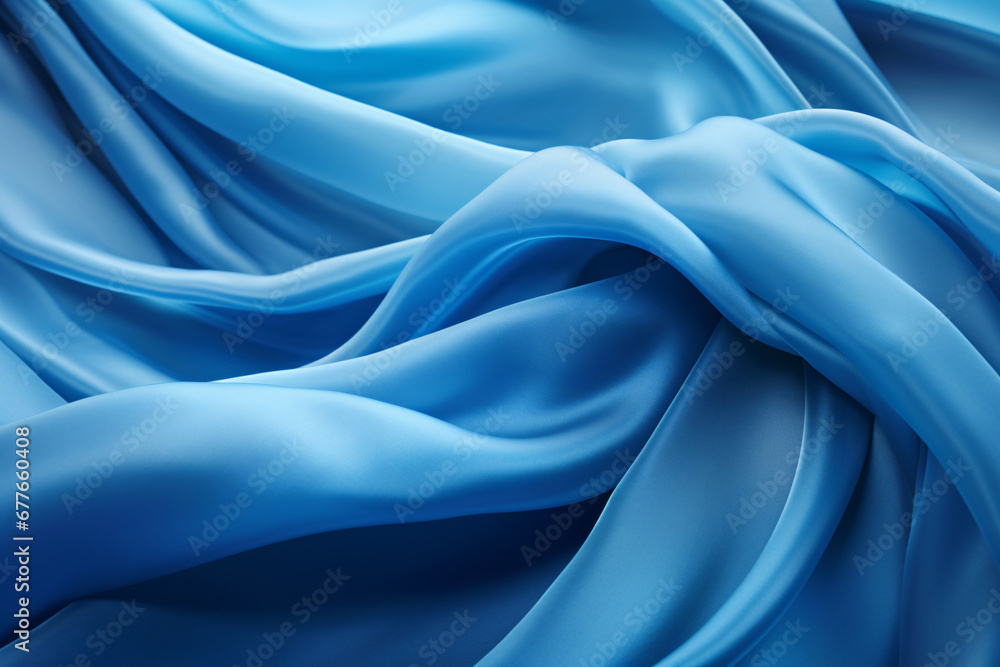 Obraz premium Abstract 3D blue Liquid Wave Background