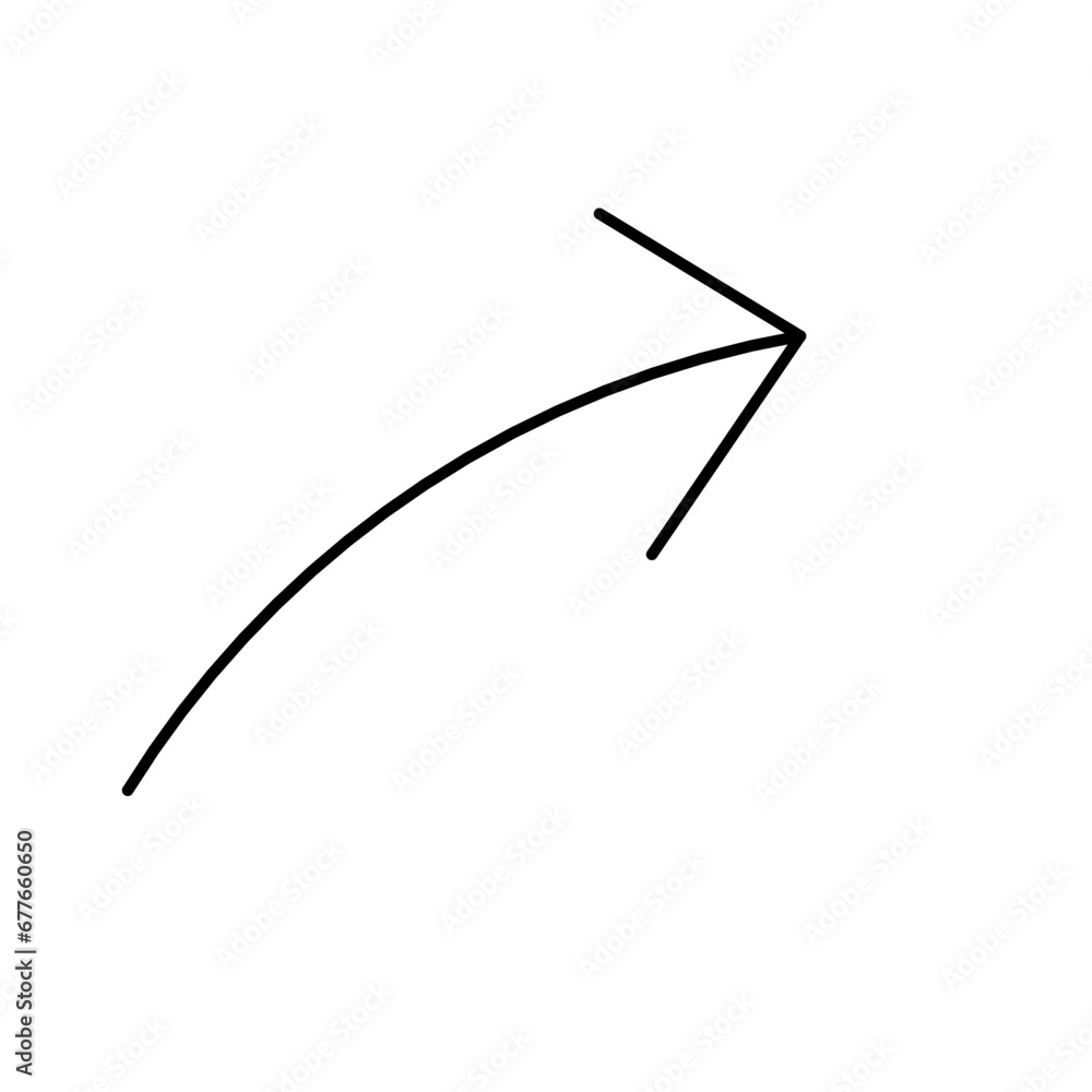 simple arrow line icon on white background simple arrow line icon on white background