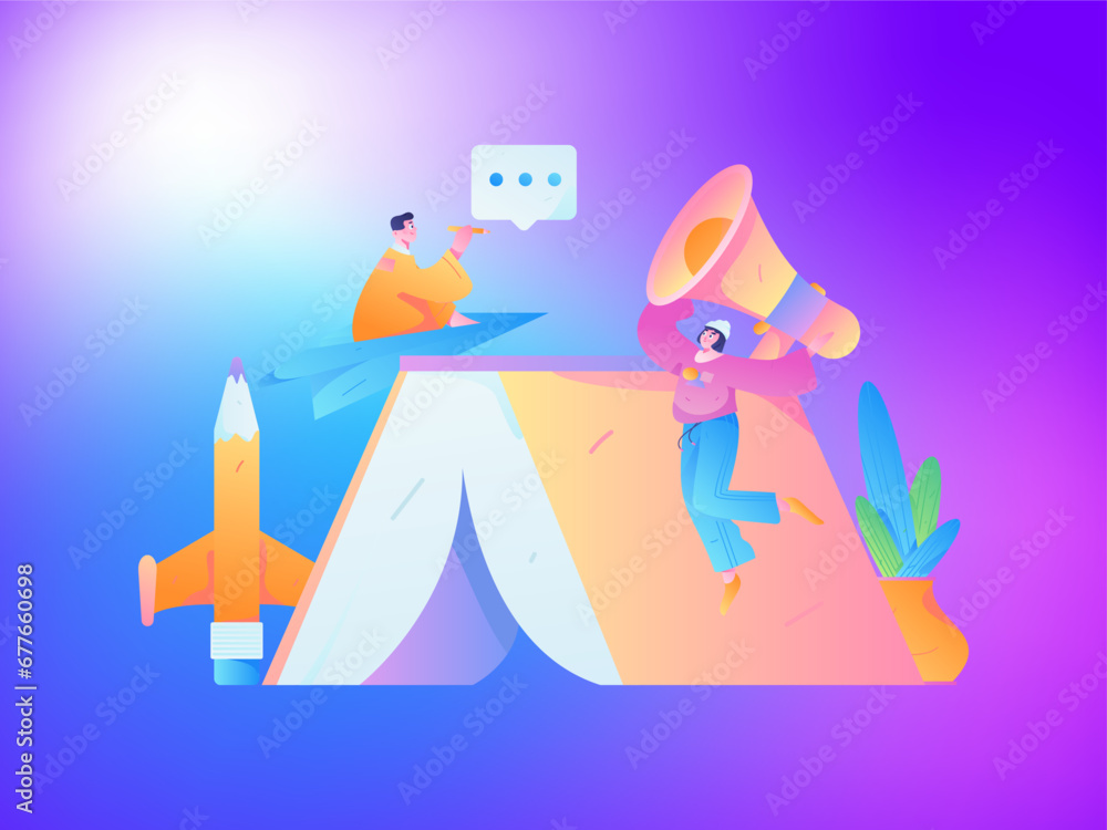 Education learning people flat vector concept hand drawn illustration
Education learning people flat vector concept hand drawn illustration