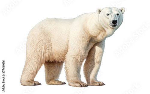 Polar Monarch On Isolated Background