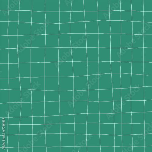 Hand Drawn Christmas plaid with simple Vector snowy Pattern. Doodle Cottagecore Checks with Homestead Farmhouse winter wallpaper. New Years squiggle Graphic Background.