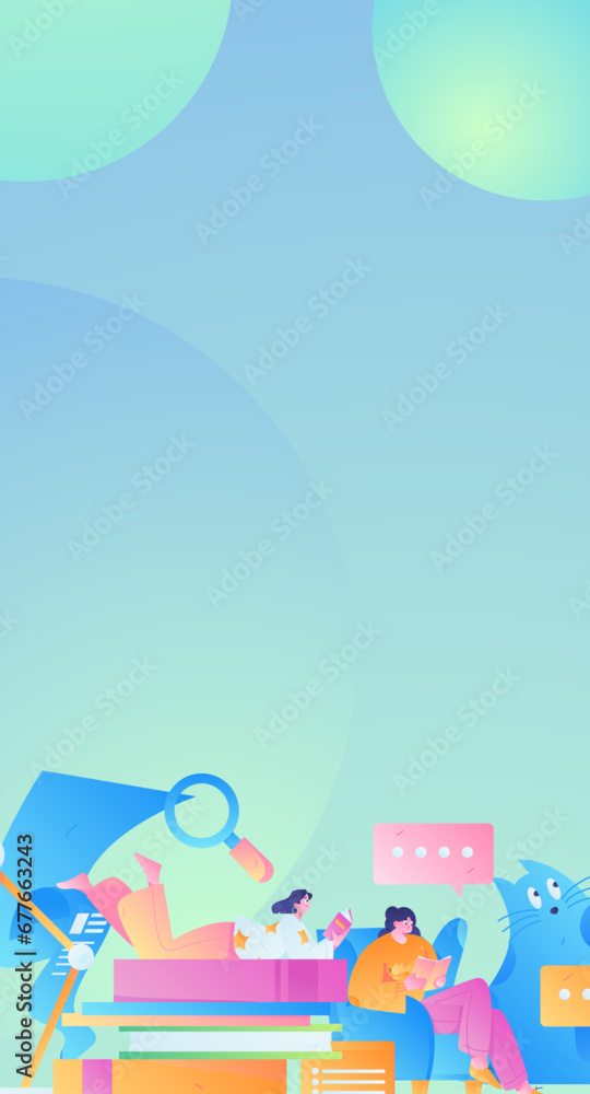 Education learning people flat vector concept hand drawn illustration
Education learning people flat vector concept hand drawn illustration