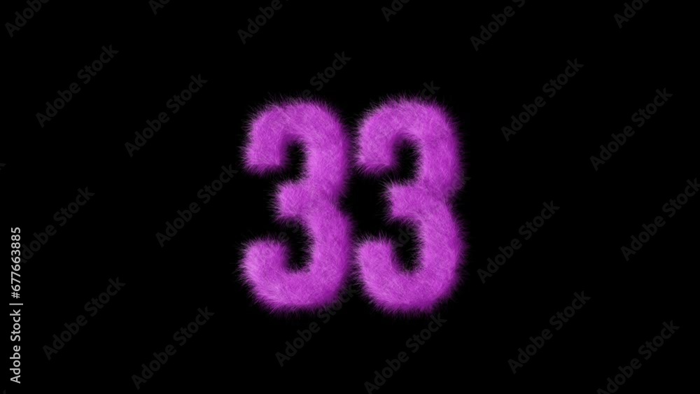 Pink furry number 33 with alpha channel, furry number, barbie Pink furry number 33 with alpha channel, furry number, barbie