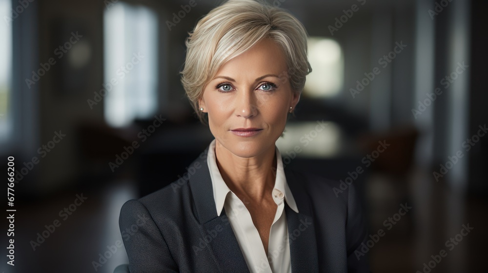 Woman with confidence concept, elegant middle aged businesswoman portrait Woman with confidence concept, elegant middle aged businesswoman portrait