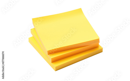 Post-it Notes On Transparent Background