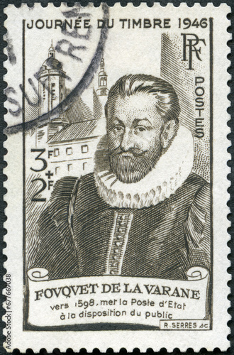 FRANCE - 1946: shows Guillaume Fouquet de la Varenne (1560-1616), 1946 photo