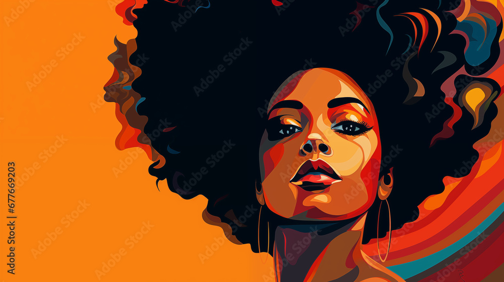 Dia da Consciência Negra: Celebrando a Força e a Cultura Afro, IA Generativa - obrazy, fototapety, plakaty 