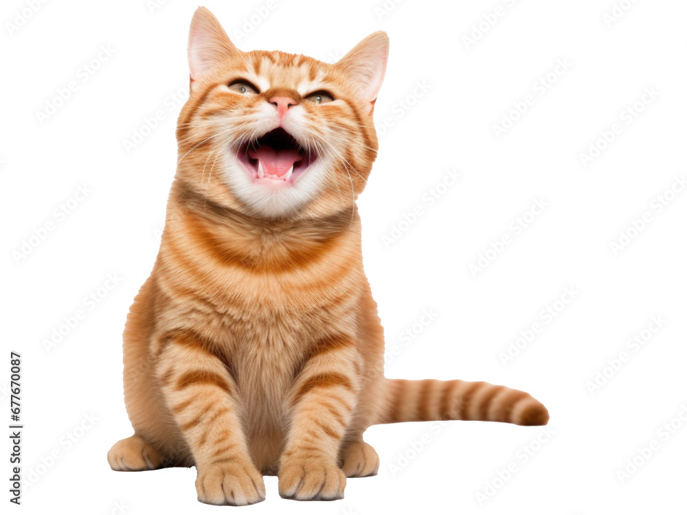 Obraz premium cat isolated on transparent background