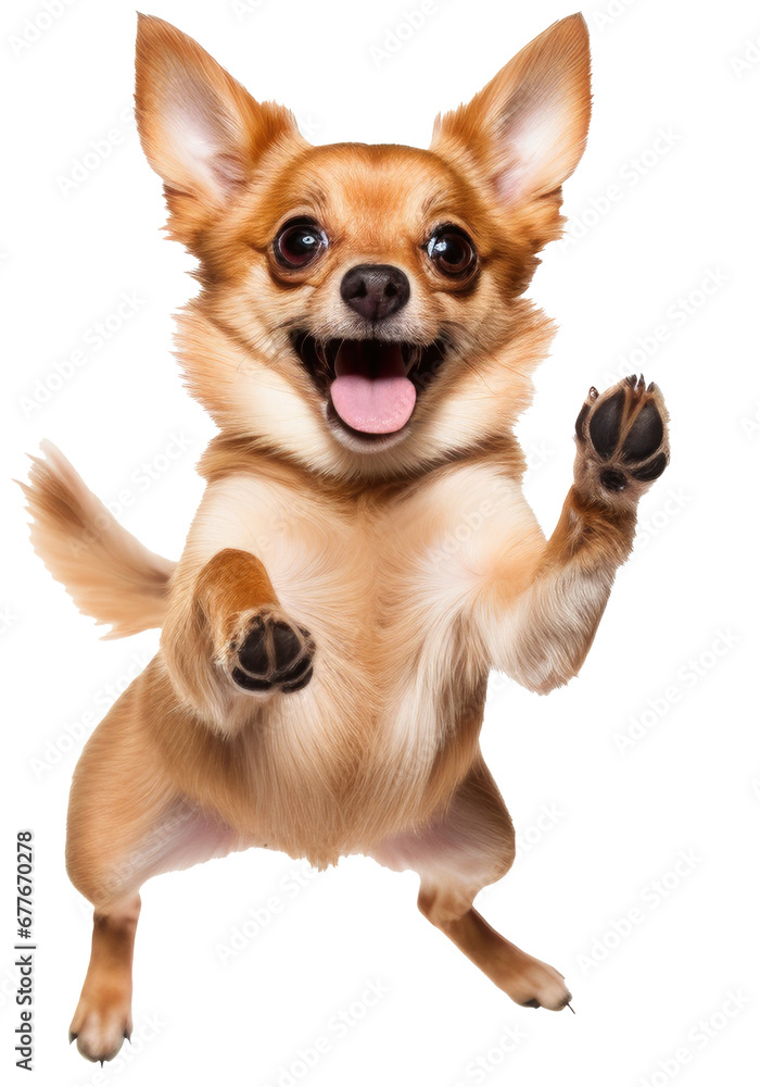 chihuahua puppy, dog isolated on transparent background