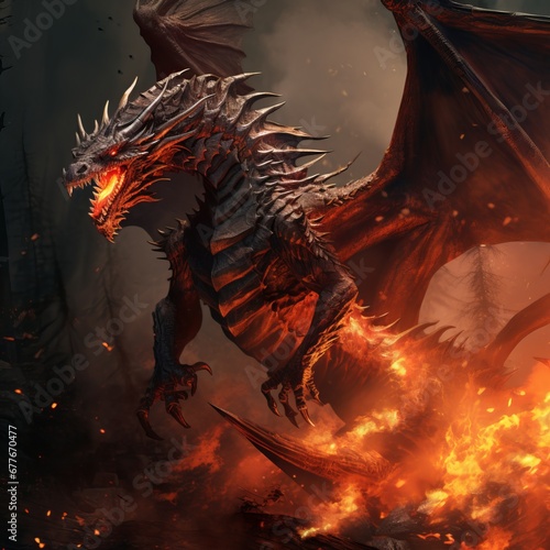 Majestic Dragons: Mythical Beasts Captured in Stunning Imagery © Santosh