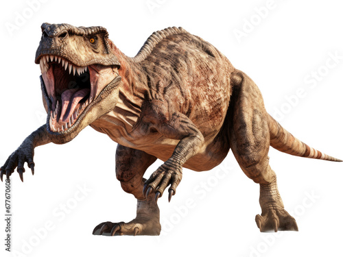 t rex dinosaur isolated on transparent background © Denis