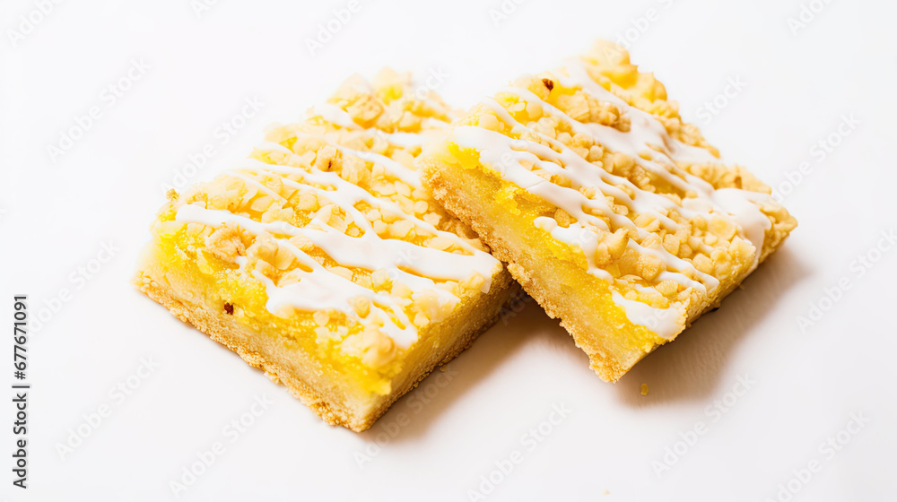close up of lemon bars, lemon cake, yellow dessert
