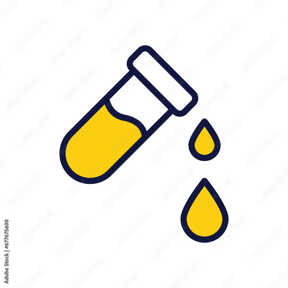 Blood Test icon isolate white background vector stock illustration. Blood Test icon isolate white background vector stock illustration.