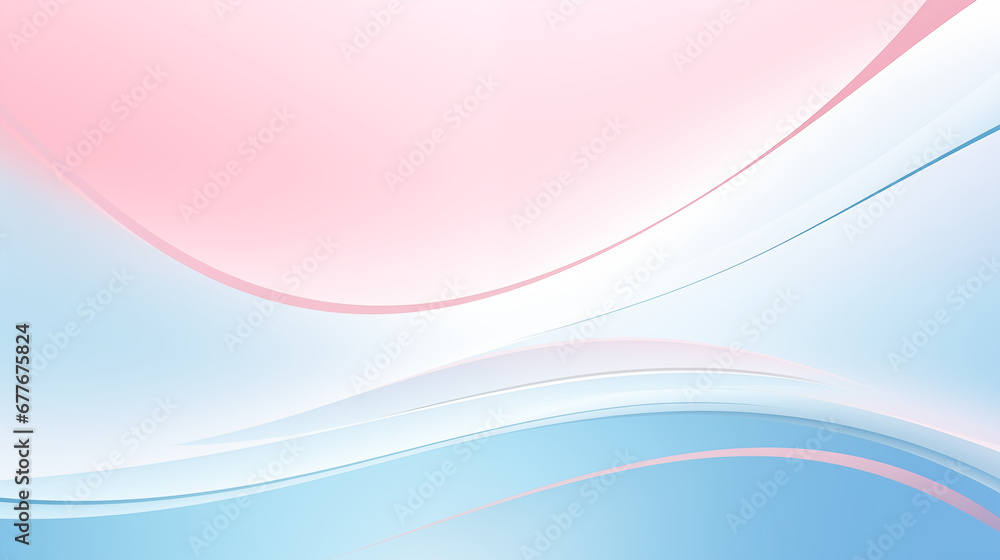 Fototapeta premium Colorful Background with Waves of Pink and Blue Hues, Creating a Vibrant and Dynamic Composition with Ample Empty Space, Evoking a Playful and Energetic Aesthetic