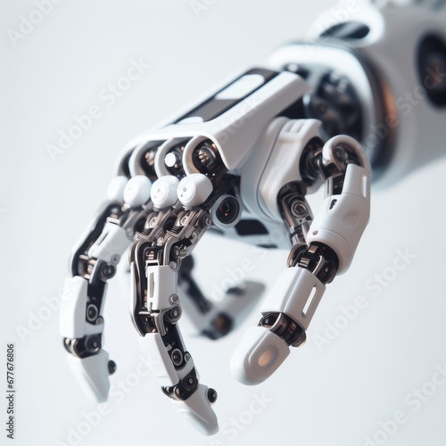 robot hand technology background 