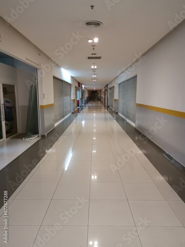 Wallpaper Mural Empty brightly lit walkway Torontodigital.ca