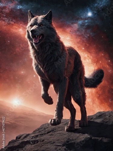 red wolf or werewolf 