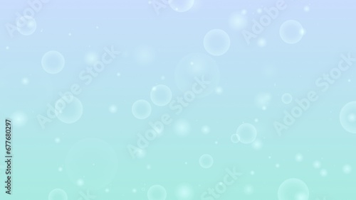 グリーンとブルーのグラデーションの玉ボケ背景画像 photo