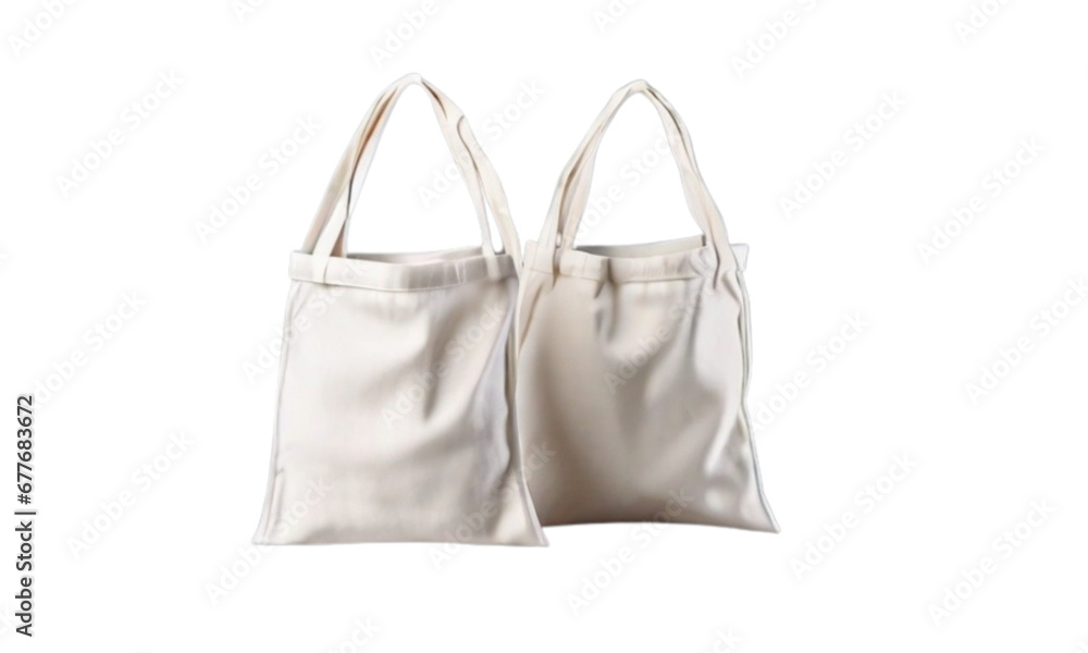 cotton eco bags, featuring fabric white bags with handles designed for shopping. This mockup showcases blank canvas packets, textile reusable eco-bags isolated cotton eco bags, featuring fabric white bags with handles designed for shopping. This mockup showcases blank canvas packets, textile reusable eco-bags isolated