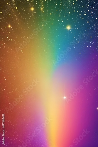 Rainbow glitter abstract background, vertical composition