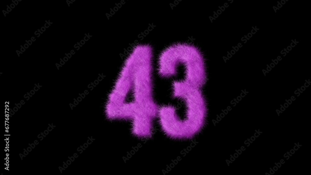 Pink furry number 43 with alpha channel, furry number, barbie Pink furry number 43 with alpha channel, furry number, barbie