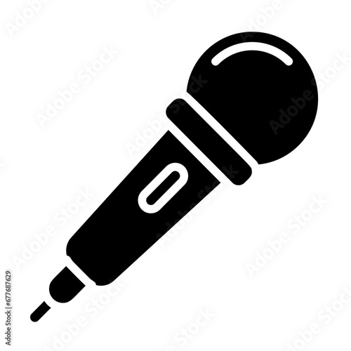 Mic, audio input, sound capture, recording device, audio pickup. icon and easy to edit.
