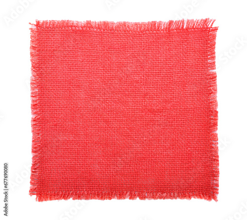 Red fabric sack transparent png