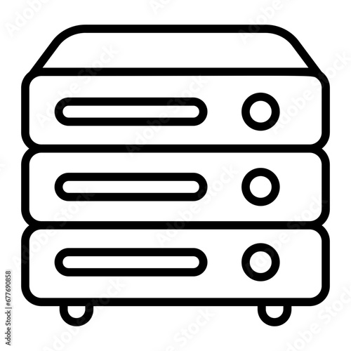 Data storage, memory, data repository, information storage, digital storage. icon and easy to edit.