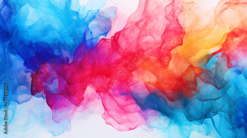 Watercolor paint splash background - ai generative