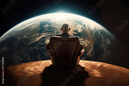 Observing the earth photo