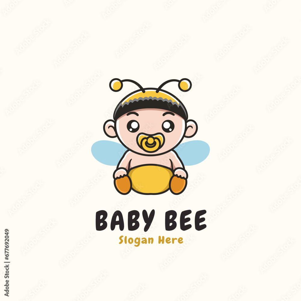 illustration vector graphic of baby