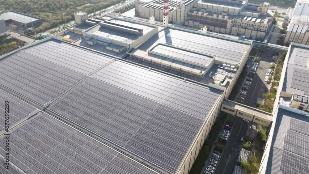 solar panels on factory rooftop solar panels on factory rooftop