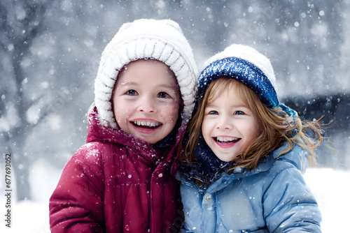 child in winter