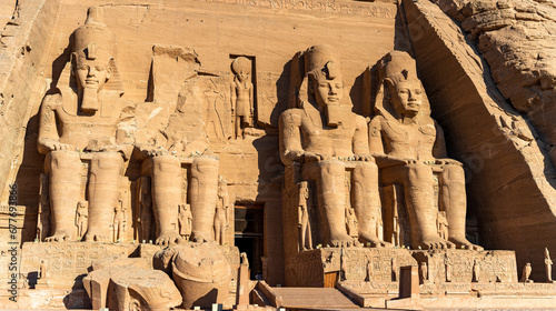 Photography The exterior of the temple at Abu Simbal