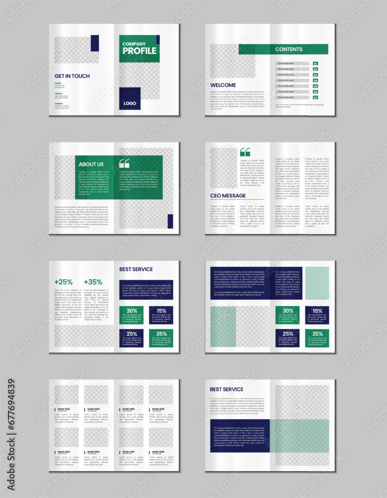 Company profile, multipage flyer brochure, 16 pages portfolio magazine, annual report, catalog and a4 multipage template design Company profile, multipage flyer brochure, 16 pages portfolio magazine, annual report, catalog and a4 multipage template design
