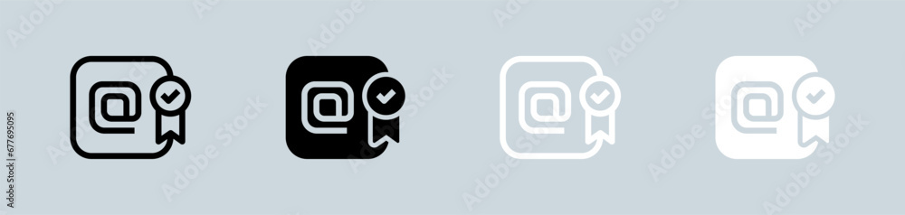 Official icon set in black and white. Certificate signs vector illustration. Official icon set in black and white. Certificate signs vector illustration.