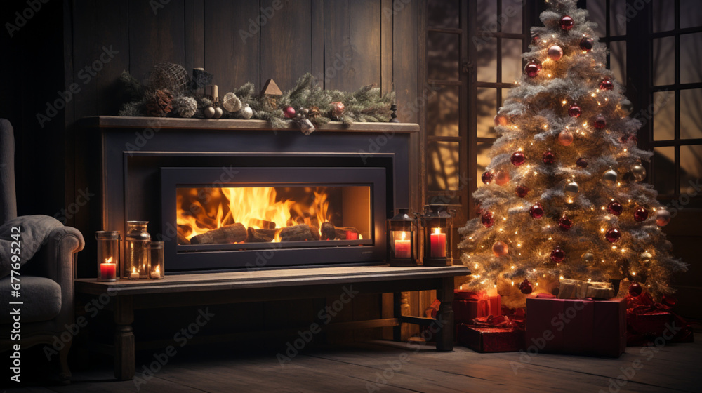 fireplace with christmas decorations fireplace with christmas decorations