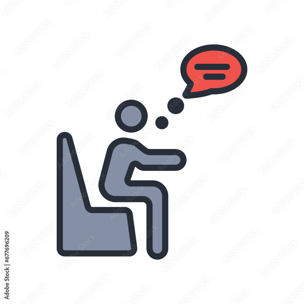thinking icon. vector.Editable stroke.linear style sign for use web design,logo.Symbol illustration. thinking icon. vector.Editable stroke.linear style sign for use web design,logo.Symbol illustration.