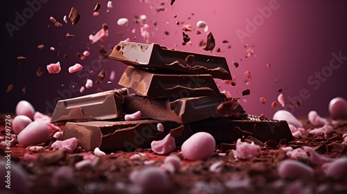 Ruby Chocolate. Generated AI photo
