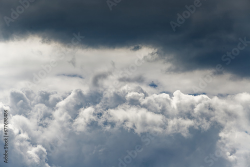 Fototapeta Naklejka Na Ścianę i Meble -  Clouds in the sky from the height of an airplane flight