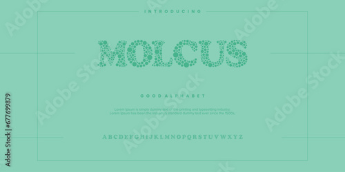 Molcus Modern abstract digital alphabet font. Minimal technology typography, Creative urban sport fashion futuristic font and with numbers. vector illustration