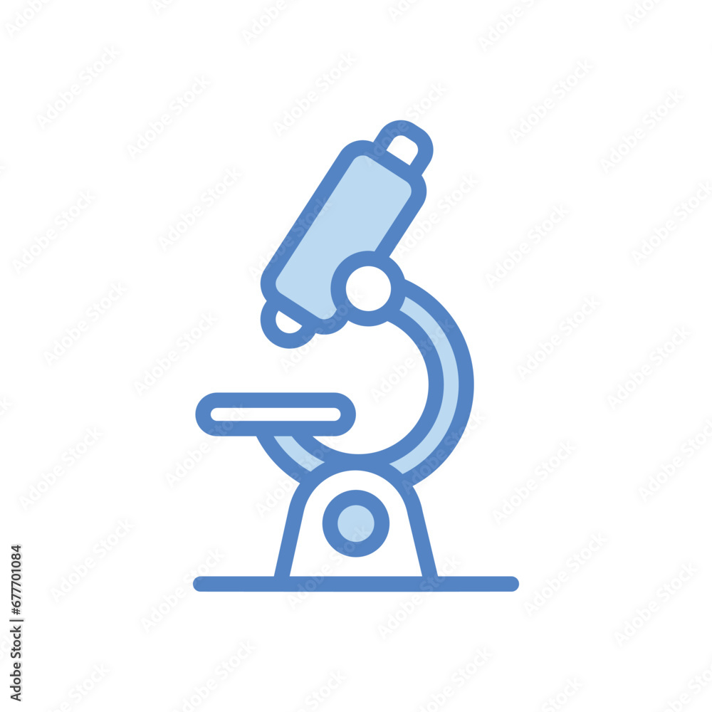 Microscope icon isolate white background vector stock illustration. Microscope icon isolate white background vector stock illustration.