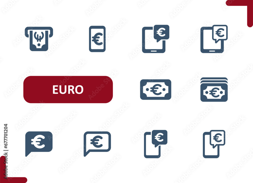 Euro Icons. Cash, Euro Bill, Money, Buy, Pay, Buying, Paying Icon Euro Icons. Cash, Euro Bill, Money, Buy, Pay, Buying, Paying Icon