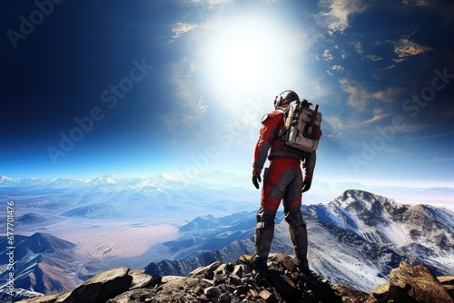 Astronaut am Horizont, Astronaut on the horizon