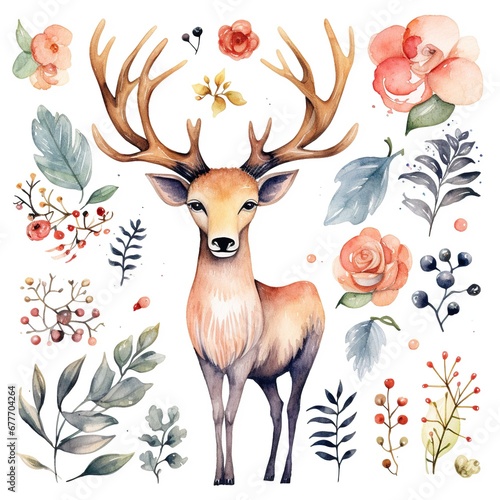 pattern with deer