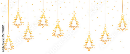 Golden lantern christmas tree vector eps