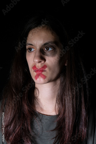 Obraz na plátně violencia machista