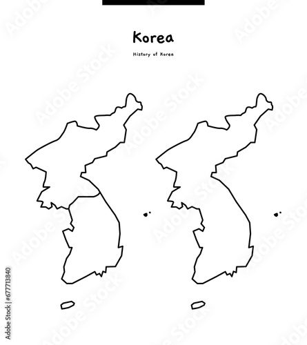 This is a simple map of Korea. It is called the Korean Peninsula.	
